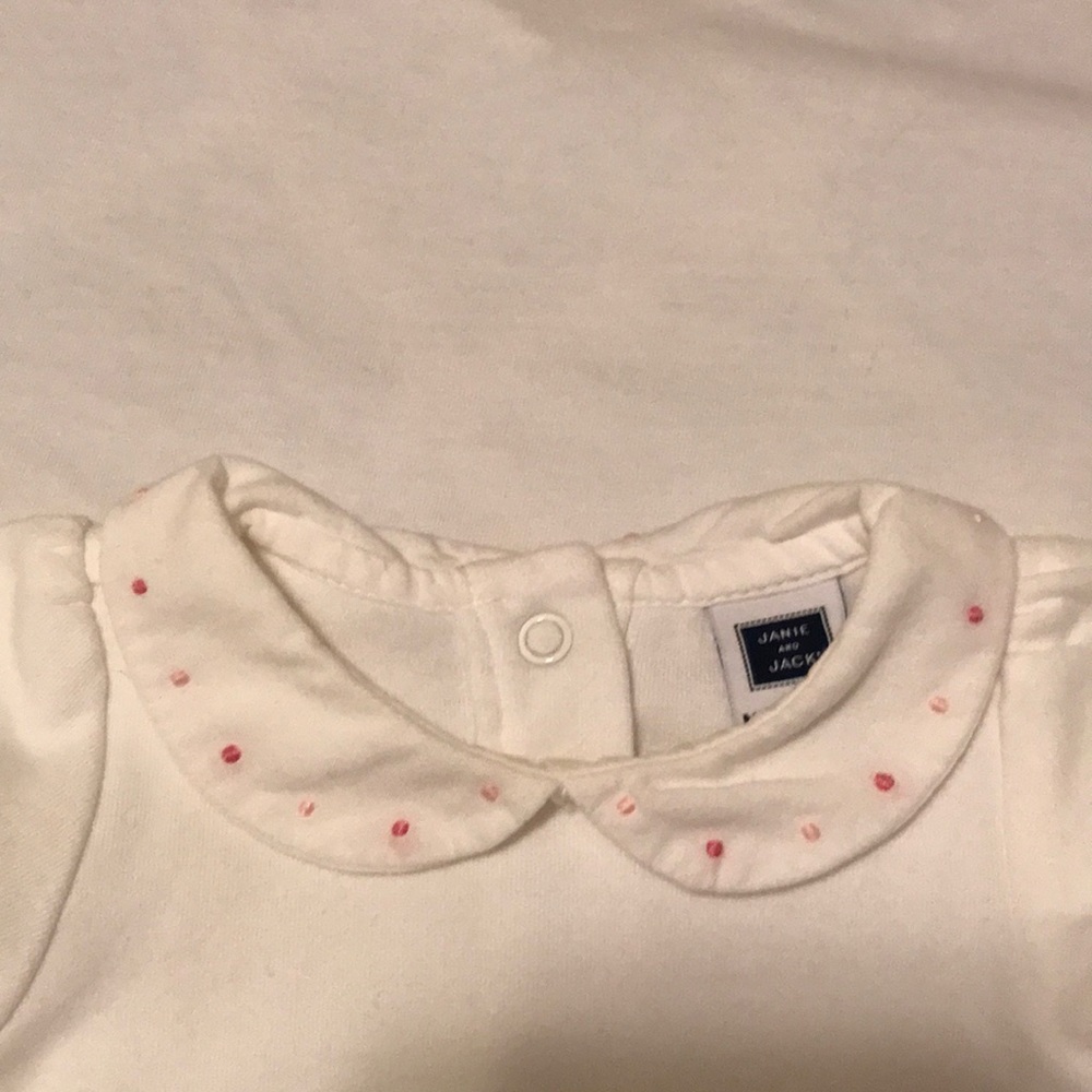 SOLD! Janie and Jack Scalloped Neck Onesie - Picture 3 of 5